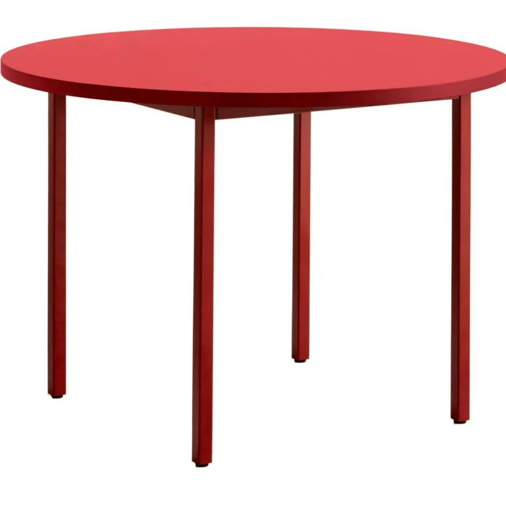 Two-Colour Bord Ø105 cm, Vinröd / Röd