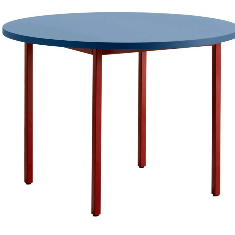 Two-Colour Bord Ø105 cm, Vinröd / Blå