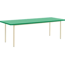 TwoColour Bord 240x90 cm, Ivory / Green Mint