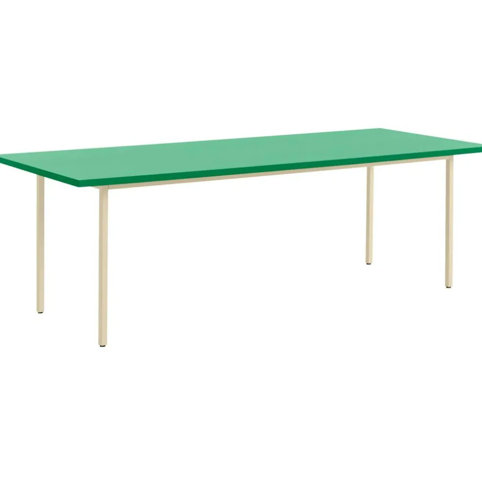 TwoColour Bord 240x90 cm, Ivory / Green Mint