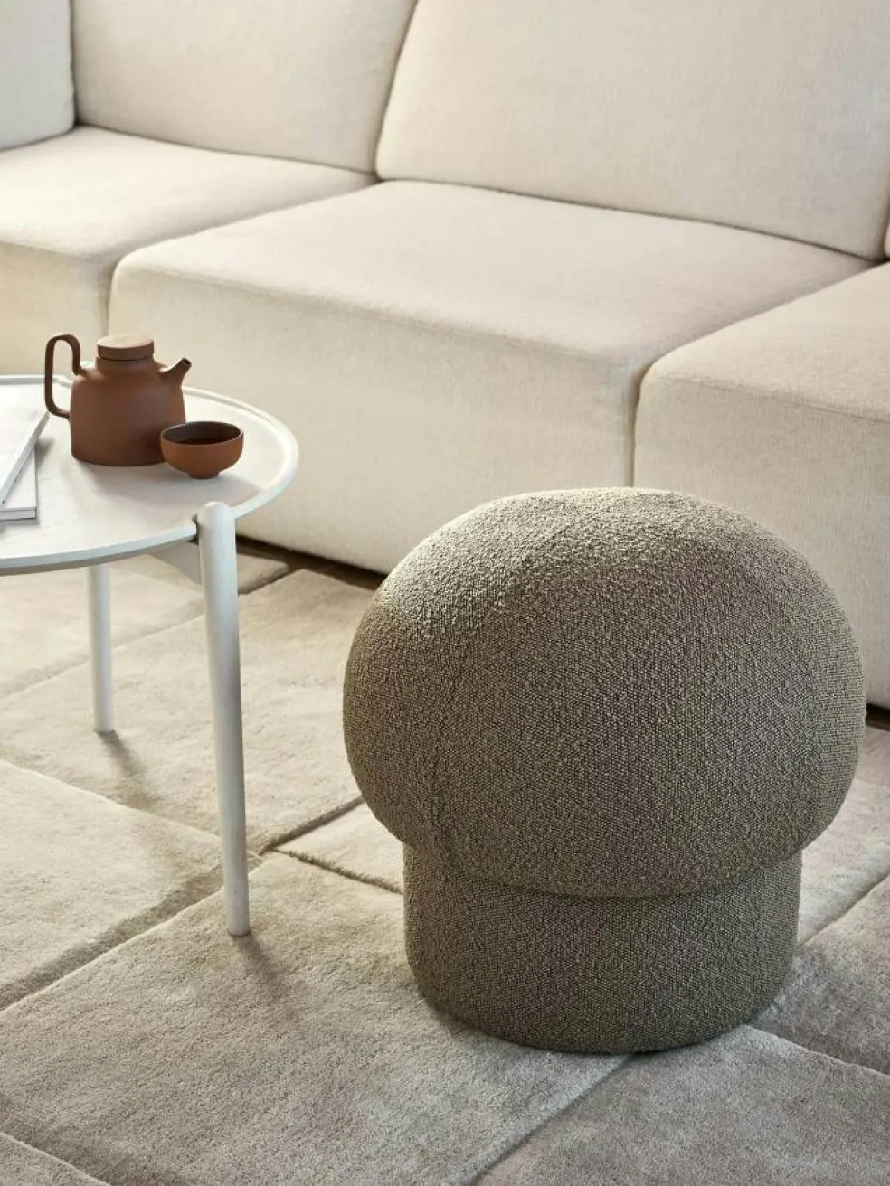 Uno Sittpuff Brun, Ø65 cm