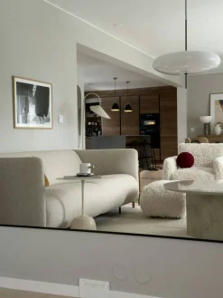 Urban 2,5-Sitssoffa Bouclétyg, Calm White