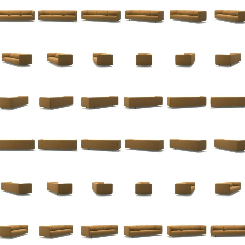 Urban 3,5-Sitssoffa Bouclétyg, Amber Weave