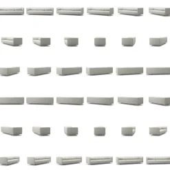 Urban 3,5-Sitssoffa Bouclétyg, Calm White