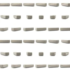 Urban 3,5-Sitssoffa Paneltyg, Beige Breeze / Läder
