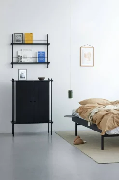 Utdragbar Säng Med Ribbor 90-180 cm, Svart