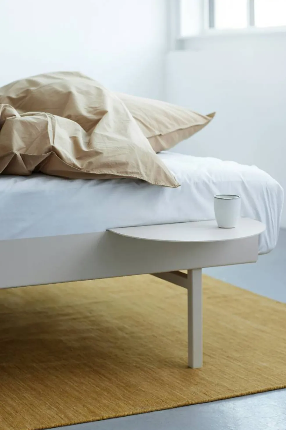 Utdragbar Säng Med Ribbor 90-180 cm, Sand