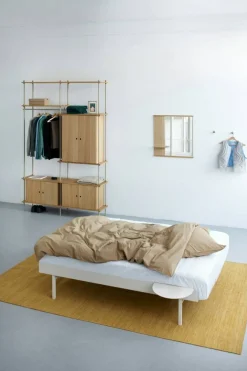Utdragbar Säng Med Ribbor 90-180 cm, Sand