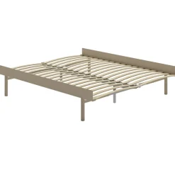 Utdragbar Säng Med Ribbor 90-180 cm, Sand