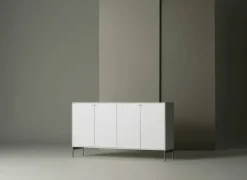 Volt Skänk täckta dörrar, Vit