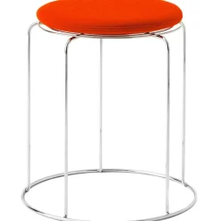 Wire Stool Sittdyna Ø36 cm, Röd