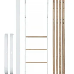 Wood Mini+ Basic till Låg Loftsäng, Vit/Ek