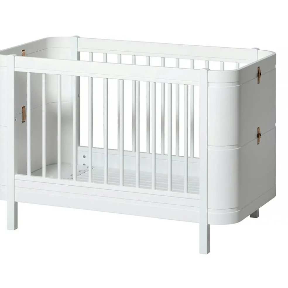 Wood Mini+ Cot Säng Inkl. Junior Kit, Vit
