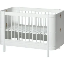 Wood Mini+ Cot Säng Inkl. Junior Kit, Vit