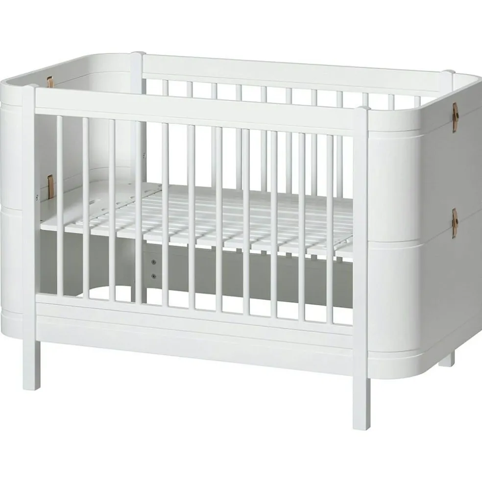 Wood Mini+ Cot Säng Inkl. Junior Kit, Vit