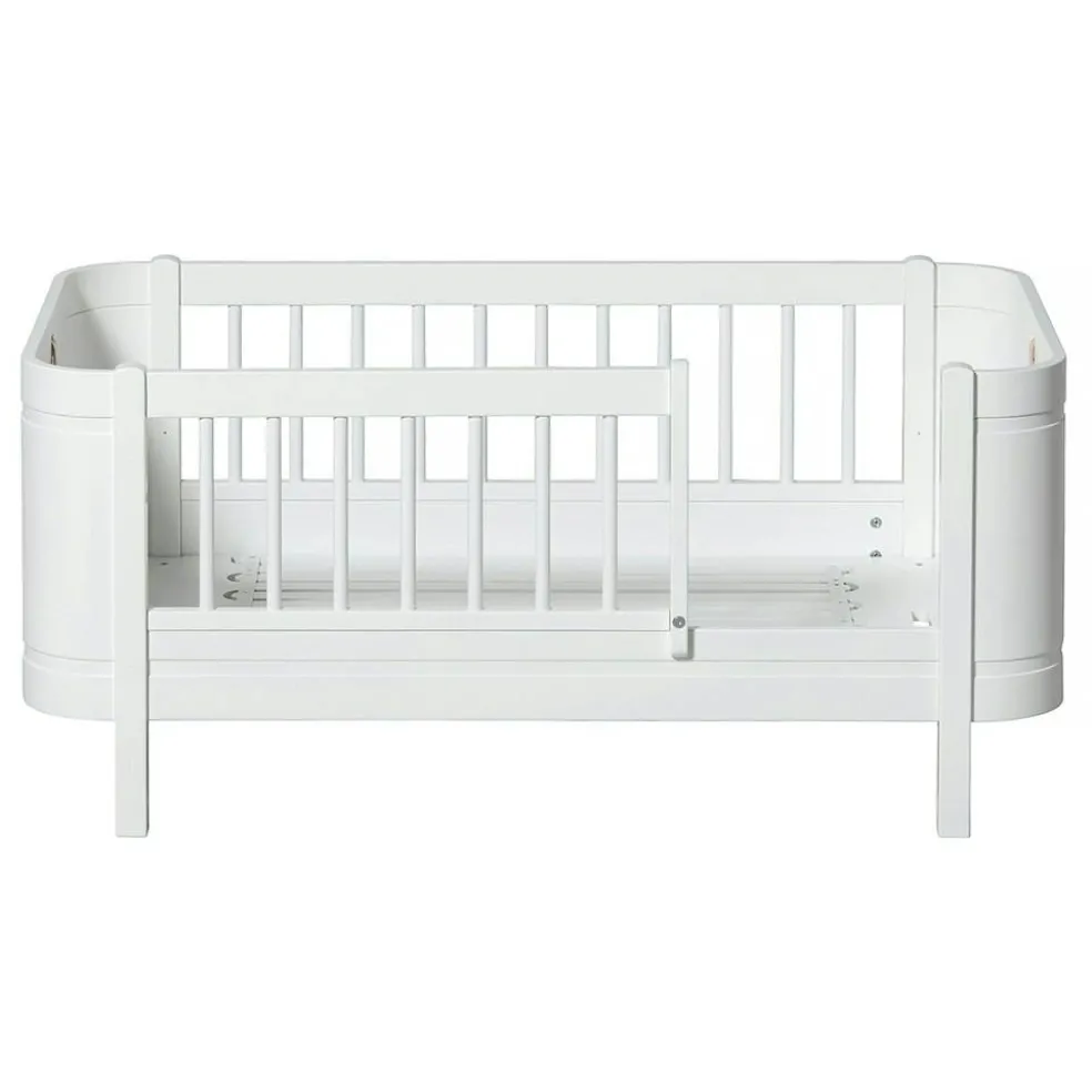 Wood Mini+ Cot Säng Inkl. Junior Kit, Vit