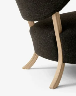 Wulff ATD2 Loungefåtölj + Fotpall, Ek/Hallingdal 376