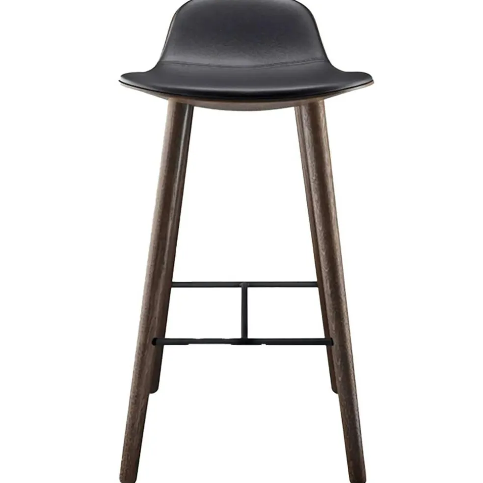 Yuuga Barstol H65 cm, Smoked Oak/Svart
